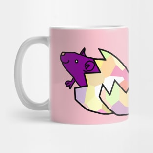 Cute Rat Hatching from Easter Egg Mug